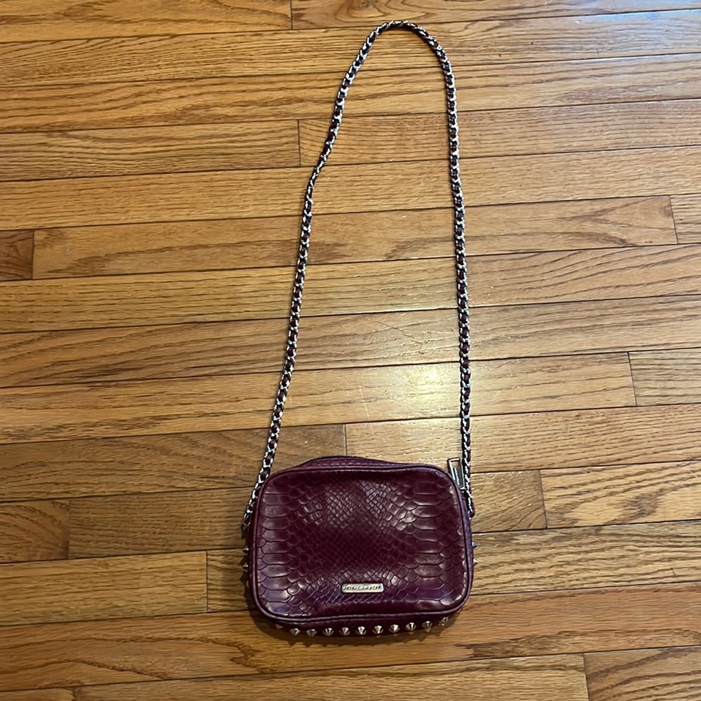 Rebecca Minkoff burgundy crossbody bag